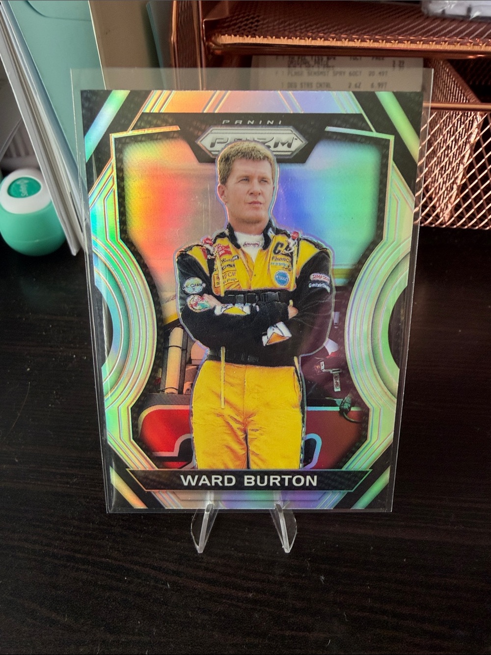 Panini Holographic Racing Card - Yellow and Black Suit
